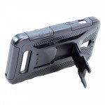 Wholesale ZTE Obsidian Z820 Holster Combo Belt Clip Case (Black)